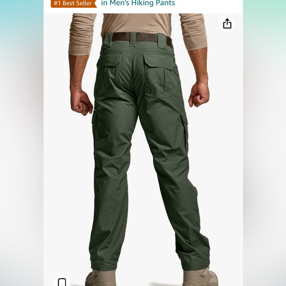 !!HOST PICK!!CQR Men's Tactical Pants, Water Resistant Ripstop Cargo Pants - Picture 4 of 14
